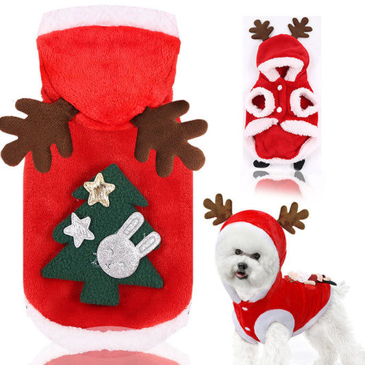 Cute Christmas Santa Costume for Pets